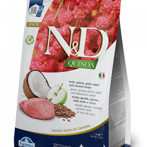 N&D Gatto Quinoa Senior Agnello Mela Verde E Cocco 300 Gr