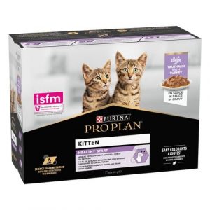 Pro Plan Cat Kitten Tacchino In Salsa Multipack Bustina 10X85Gr (1)