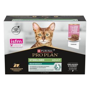 Pro Plan Cat Sterilized Adult Salmone E Tonno Multipack 12 x 85 Gr