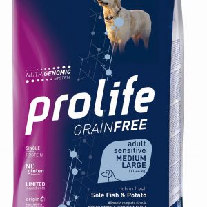 Prolife Dog Grain Free Adult Sogliola E Patate 10 Kg