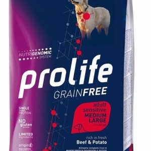 Prolife Dog Grain Free Medium Large Manzo E Patate 2,5 Kg (1)