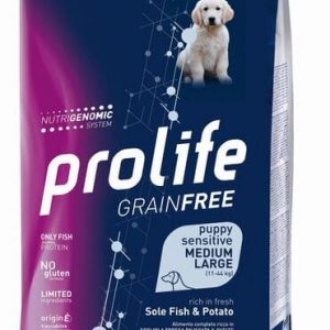 Prolife Dog Grain Free Puppy Medium Large Sogliola E Patate 2,5 Kg