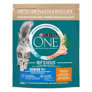 Purina One Senior 11+ Pollo E Cereali Integrali 800 Gr (1)