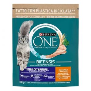 Purina One Sterilizzato Hairball Pollo E Cereali Integrali 800 Gr (1)