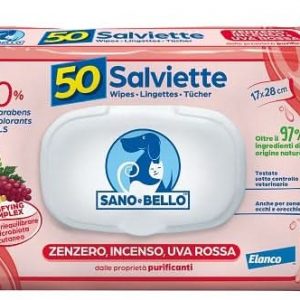 Salviette Elanco Zenzero, Incenso E uVa Rossa 50 Pz