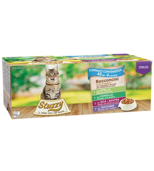 Stuzzy Gatto Sterilized Multipack Carne 48 Bustine 85 Gr (1)