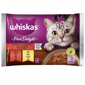 Whiskas Pure Delicato Straccetti 4 X 85 Gr