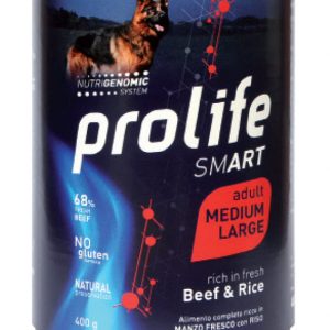 Prolife Dog Adult Medium Large Manzo E Riso Lattina 400 Gr