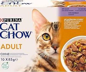 cat chow adult agnello e fagiolini multipack 10 x 85 gr