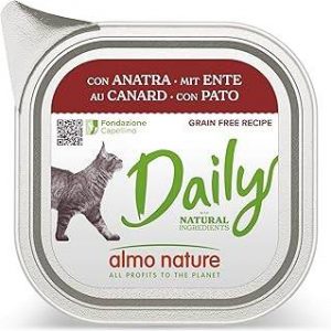 daily cat anatra vaschetta 100 gr