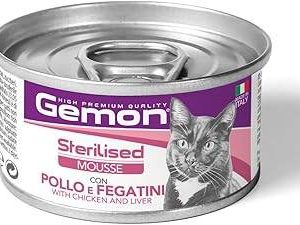 Gemon Cat Sterilized Mousse Pollo E Fegatini 85 Gr