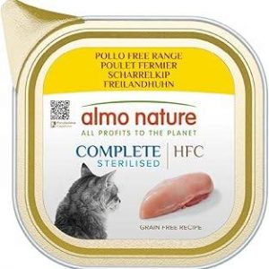 hfc cat complete sterilizzato pollo vaschetta 85 gr