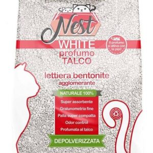lettiera nest bentonite talco 10 lt