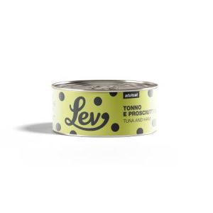 lev gatto tonno e prosciutto lattina 140 gr