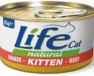 life cat kitten manzo lattina 85 gr