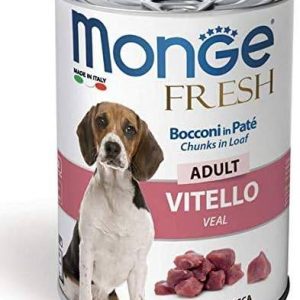 monge fresh dog adult vitello 400 gr