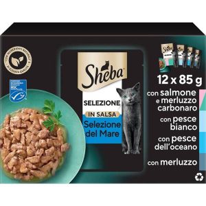 sheba selezione assortita in salsa 12 x 85 gr