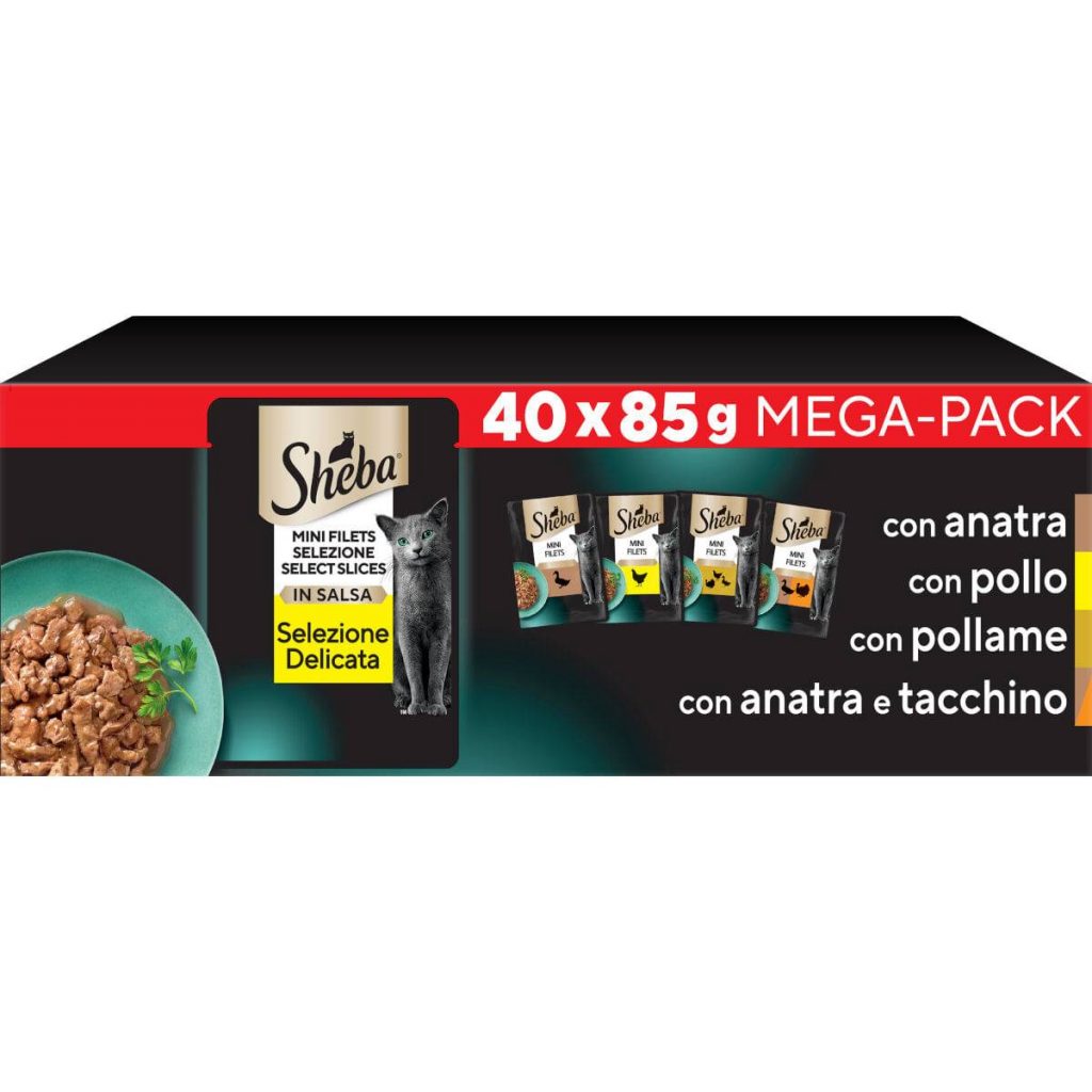 sheba selezione carni bianche 40 x 85 gr