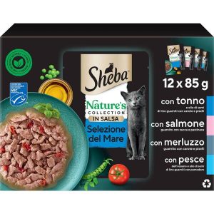 sheba selezione di mare in salsa 12 x 85 gr