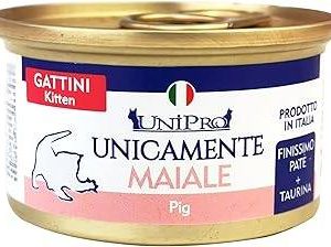 Unipro Gatto Kitten Maiale Monoproteico 85 Gr 24x