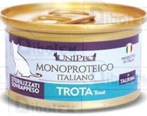 unipro cat trota sterilized monoproteico 85 gr