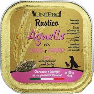 unipro dog rustico agnello orzo e farro 100 gr