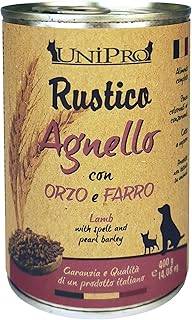 unipro dog rustico agnello orzo e farro 400 gr