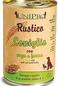 unipro dog rustico coniglio orzo e farro 400 gr