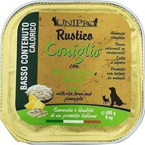 Unipro Cane Rustico Coniglio Riso Crusca E Ananas 100 Gr 32x