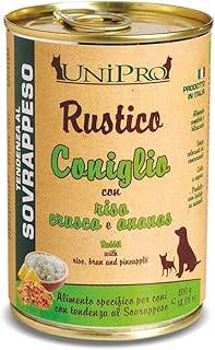 unipro dog rustico coniglio riso crusca e ananas 400 gr