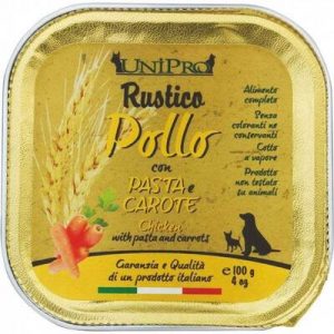 Unipro Dog Rustico Pollo Pasta E Carote 100 Gr