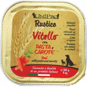 Unipro Dog Rustico Vitello Pasta E Carote 100 Gr