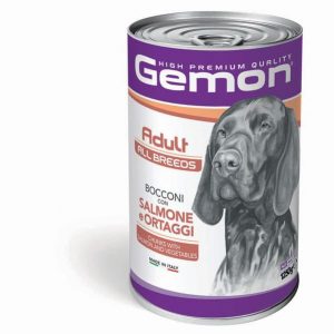 Gemon Bocconi Salmone E Ortaggi Cani Adult Medium Lattina 1250 Gr (1)