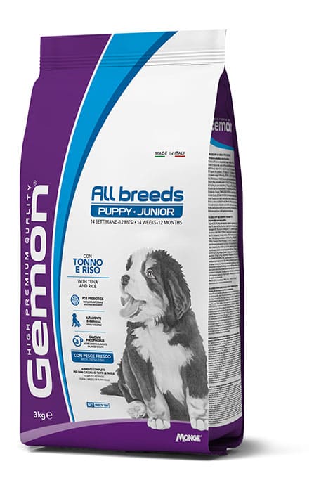 Gemon Tonno E Riso Puppy e Junior Cane All Breeds 3 Kg (1)