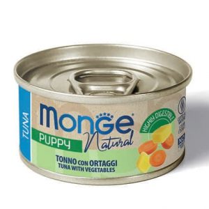 Monge Puppy Tonnetto E Ortaggi Natural Cane Lattina 95 Gr (1)