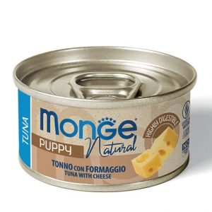 Monge Tonno E Formaggio Natural Puppy Cane Lattina 95 Gr (1)