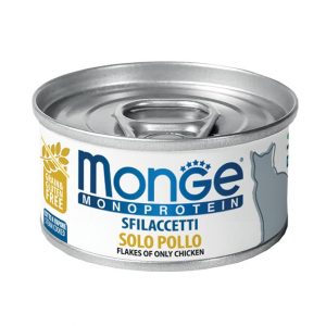 Monge Sfilaccetti Solo Pollo Gatto 80 Gr