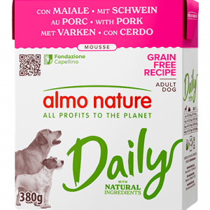 Almo Nature Maiale Daily Tetrapack Cane 380 Gr (1)