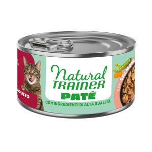 Natural Trainer Patè Adult Salmone Gatto 85 Gr (1)