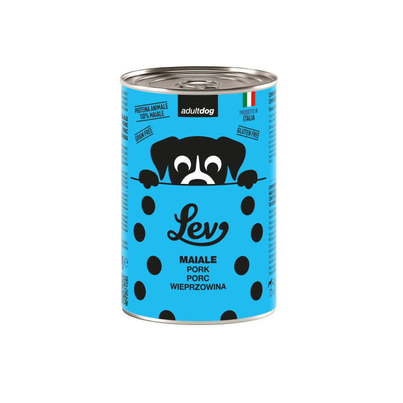 Lev Cane Mono Maiale Lattina 400 Gr 6x