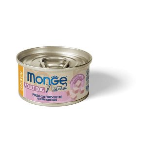 Monge Cane Natural Pollo E Prosciutto Lattina 95 Gr 24x