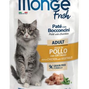 Monge Fresh Cat Adult Pollo E Ortaggi Bustina 85 Gr 28x
